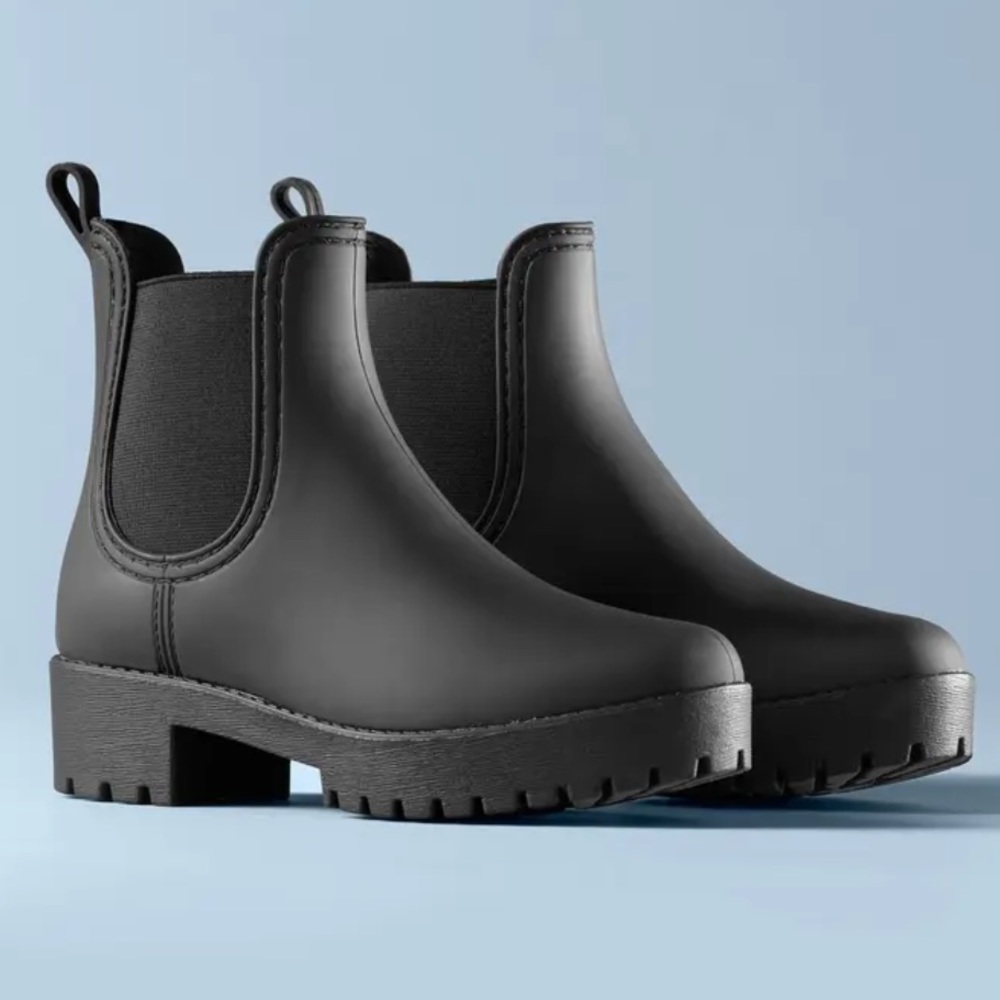 JEFFREY CAMPBELL Cloudy Waterproof Chelsea Rain Boot
